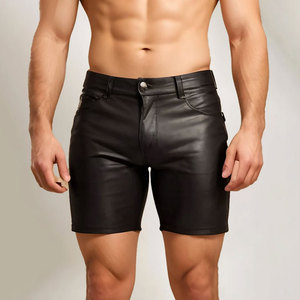 กางเกงขาสั้นหนังผู้ชายขายส่งน้ำหนักเบา กางเกงขาสั้นหนังผู้ชายใส่สบาย กางเกงขาสั้นหนังขายดีสำหรับฤดูร้อน - Product Image 1