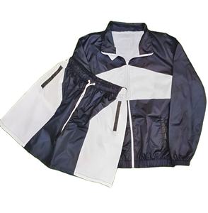 Conjunto corto cortavientos personalizado de calidad superior para hombre, conjunto de nailon cortavientos transpirable de ajuste relajado, conjunto sólido para el verano - Product Image 1