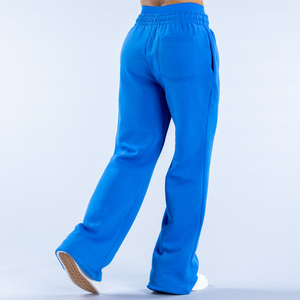 Customized Designed Logo Women's Straight Leg Track <b>Pants</b> With Inner Drawstring & Elastic Waist Joggers Wholesale Manufacturer - Product Image 2