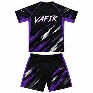 New Custom Slim Fit Quick Dry Men's Rashguard+<b>shorts</b> Set for MMA Fight Wear for Jiu Jitsu & <b>Grappling</b> - Product Image 5