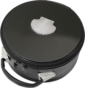 Estuche para Gorra Masónica San Tomás de Acon, Cuero Negro, Emblema Bordado (Marrón) – Caja de Almacenamiento para Gorra Masónica - Product Image 6