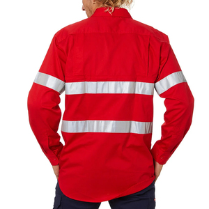 Chemise de travail haute visibilité la plus populaire à manches longues, séchage rapide, pour la construction, avec boutons - Product Image 2