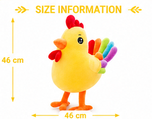 Juguete de Peluche de Gallina Adorable, Animal de Peluche de Tela Velboa, Juguete Suave de Aves de Granja, Muñeca de Gallina Kawaii Segura para Bebés, Regalo para Niños, Guardería - Product Image 2