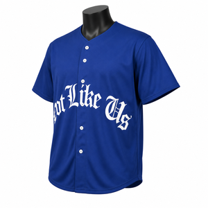 Custom Baseball Jersey Men Sublimation Team Uniform <b>Button</b> Down Sports <b>Shirt</b> OEM Manufacturer - Product Image 3
