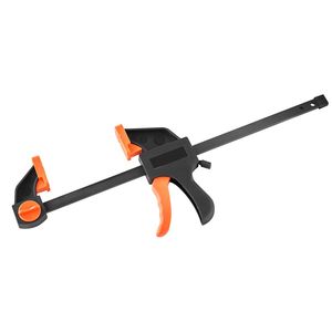 2 Pack <b>Quick</b> Grip F <b>Clamp</b> for Woodworking One Handed 12 Inch & 6 Inch Bar <b>Clamp</b>/Spreader with 154 Lbs Load L C-Structure - Product Image 1