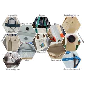 Bolsa de Compras de Yute Reutilizable y Moderna para Uso Diario en Comercios - Product Image 5