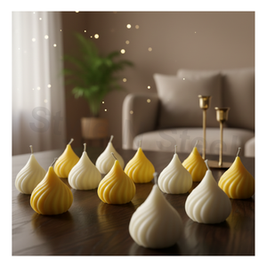 Velas MODAK (PAQUETE DE 4) opción de decoración Decoración del hogar Bodas Navidad Pascua Cumpleaños y Día de San Valentín - Product Image 1