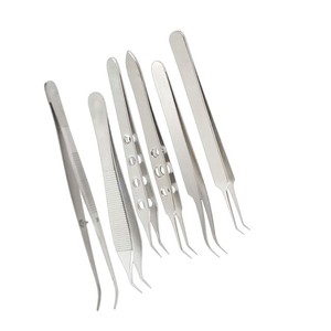 Juego de micropinzas ergonómicas premium para trasplante capilar FUE, instrumentos quirúrgicos manuales de acero inoxidable con certificación CE - Product Image 2