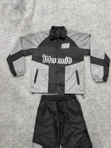 Conjunto Deportivo para Hombre 2026 de Alta Calidad con Impresión DTF, Pantalones y Chaqueta con Cordón Ajustable, 100% Nailon, Panel Impermeable, Cortavientos - Product Image 3