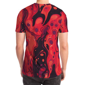 T-shirt à manches courtes pour homme, imprimé par sublimation, respirant, séchage rapide, avec service OEM et prix de gros - Product Image 2