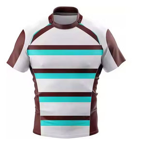 ชุดยูนิฟอร์มรักบี้คุณภาพสูง ระบายอากาศได้ดี สำหรับผู้ชายและผู้ใหญ่ทุกเพศ พร้อมเสื้อทีมแบบซับลิเมชั่นสั่งทำพิเศษ และกางเกงขาสั้นสไตล์ชุดกีฬา - Product Image 3