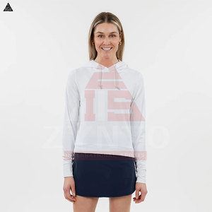 Sweat à capuche violet oversize en mélange de coton, style basique pour le fitness, décontracté pour la gym, collection automne, design de créateur - Product Image 6