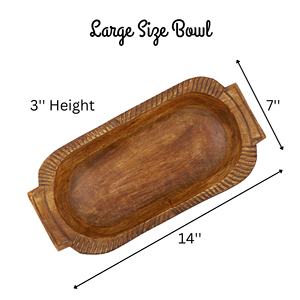 Cuenco de madera personalizado para hacer velas, bandeja decorativa artesanal de madera de mango para decoración del hogar, fabricante mayorista - Product Image 4