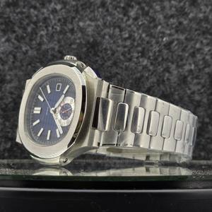 Montre mécanique automatique de luxe pour homme, style cadran bleu gaufré, acier inoxydable, étanche, montre-bracelet sport et affaires - Product Image 2