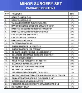 ชุดเครื่องมือผ่าตัดเล็กแบบมืออาชีพครบชุด 13 ชิ้น ทำจากเหล็กกล้าไร้สนิม คีมหนีบผ้า Backhaus ชุดเครื่องมือผ่าตัดแบบแมนนวล Mirha CE - Product Image 5