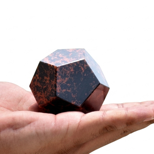 Crystal Dodecahedron Mahogany Obsidian Stone Dodecahedron Gemstone Healing Natural Stone Crystal Crafts Wholesaler - Product Image 6