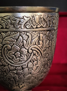 Gobelet à vin en métal fait main personnalisé en gros, design gaufré, en laiton, style vintage, verre à bière de luxe, exportateur - Product Image 5