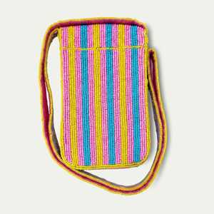 Funda Redonda Premium para Smartphone con Detalles en Plata y Oro, Hecha a Mano, con Cuentas Bordadas, una Opción de Regalo Elegante y a la Moda - Product Image 1