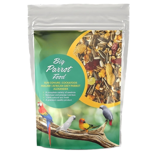 Nourriture pour oiseaux biologique de qualité supérieure, perroquets, oiseaux de grande taille, mélange de graines multigrains naturel, riche en protéines, soutien immunitaire, alimentation nutritive et saine - Product Image 1