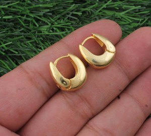 Boucles d'oreilles pendantes vintage en argent sterling 925 massif plaqué or, bijoux de mode faits à la main pour mariage, anniversaire, fête - Product Image 5