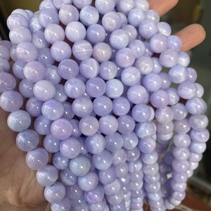 Perles rondes en jade traité couleur lavande, perles violettes claires en vrac pour la fabrication de bijoux et accessoires de bracelet DIY - Product Image 5