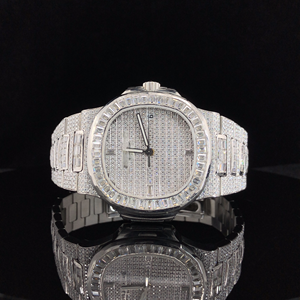 Reloj de Cuarzo con Diamantes Moissanite de Excelente Calidad para Mujer, Diseño Delgado, Elegante y Moderno, Disponible para Regalo - Product Image 1