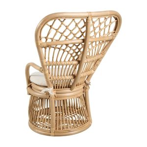 Elegant <b>Small</b> Rattan Kids Wicker Peacock Armchair Chair Toddler Furniture Kids Room Factory Price High Quality Cheap Wholesale - Product Image 2