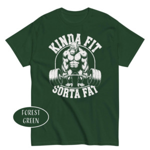 Kinda Fit Sorta Fat <b>Gorilla</b> Graphic <b>T</b>-<b>Shirt</b> Men's Short Sleeve Casual O-Neck Regular Fit Breathable Fitness Casual Gym <b>T</b>-<b>Shirts</b> - Product Image 3