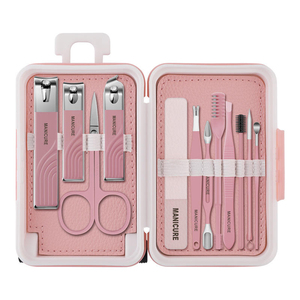 Luxurious High Quality Eco-Friendly Custom Logo Professional Portable Nail <b>Kit</b> Women Includes Stainless Steel <b>Manicure</b> Pedicure - Product Image 2