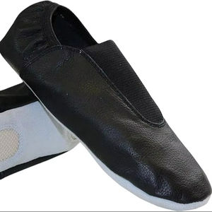 Zapatillas de Ballet Profesionales de Lona Elástica de Cuero Sintético para Mujer, Media Suela Elástica para Danza del Vientre, Jazz, Danza Lírica y Gimnasia, Venta al por Mayor - Product Image 1