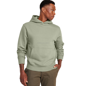 100% Cotton Custom Embroidered Men's Heavyweight Hoodie Streetwear Style with <b>Fleece</b> for Winter Pullover Hoodies <b>Thermal</b> - Product Image 1