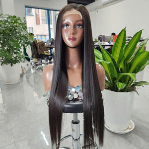 Pelucas de Cabello Humano Vietnamita Virgen al por Mayor, Lisas como Hueso, con Encaje Frontal HD, Pelucas Lisas sin Pegamento para Mujeres Negras - Product Image 5