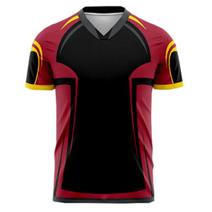 Camiseta Deportiva para Hombre, Cuello Redondo, Estampado de Llamas en Sublimación, Color Negro, Secado Rápido, para Deportes Electrónicos - Product Image 2