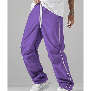 Pantalones Deportivos de Nylon para Hombre, Diseño OEM/ODM de Lujo, Corte Ancho, Cintura Alta, Holgados, Impermeables, Estilo Baggy, para Gimnasio - Product Image 5