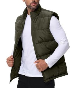 OEM <b>Cheap</b> Blank Fashion Men Canvas Puffer Vest High Quality Waterproof Breathable Eco-Friendly Quick Dry Custom Made Winter - Product Image 4