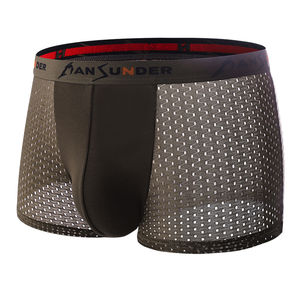 Fournisseur direct d'usine – Boxers pour hommes confortables et respirants à taille mi-haute, faible MOQ, sous-vêtements masculins de haute qualité avec logo personnalisé, 100 % coton - Product Image 2