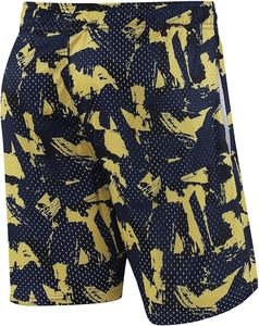 Shorts de bain pour hommes à imprimé camouflage, séchage rapide, taille à cordon de serrage, décontractés, en tissu polyester - Product Image 6