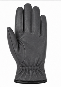 Gants en cuir élégants pour femmes, chauds pour l'hiver, avec revers en polaire, compatibles écran tactile, gants de luxe pour la mode, vente en gros - Product Image 4