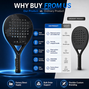 <span class=keywords><strong>Raquette</strong></span> de <span class=keywords><strong>padel</strong></span> 36,5 mm, noyau souple en EVA, grand sweet spot, pour entraînement en club, location, logo personnalisé, OEM, ODM, vente en gros, fournisseur d'usine - Product Image 5