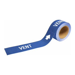 Marqueurs de tuyaux Brady VENT - Étiquettes de tuyaux industrielles flexibles résistantes à la chaleur et aux produits chimiques - Product Image 1