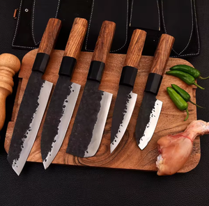 LEGACY BLADES Premium Handmade High Carbon Steel Kitchen <b>Knife</b> <b>Set</b> Wooden Handle Professional Japanese Chef <b>Set</b> Factory Supplier - Product Image 1