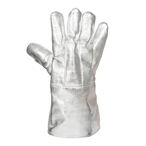 Guantes de Soldadura de Alto Rendimiento, Aluminizados, de Aramida y Doble Lana, para Protección en Trabajos de Construcción, Resistentes a Chispas - Product Image 3