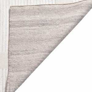 Tapis d'intérieur DECORDEC en laine tuftée à la main, motif géométrique ivoire et taupe, antidérapant, écologique, à poils épais, pour la maison et l'hôtellerie - Product Image 5