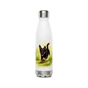 Bouteille d'eau en acier inoxydable avec motif de berger allemand, bouteille de voyage portable, motif animalier mignon, grande capacité - Product Image 3