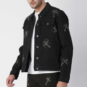 Chaqueta vaquera vintage de invierno para hombre con logotipo personalizado, 100% algodón, servicio OEM, chaquetas y abrigos vaqueros para hombre de la mejor calidad - Product Image 2
