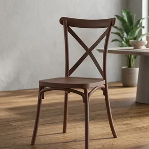 Chaise de salle à manger en bois moderne, design minimaliste, structure stable pour l'ameublement de la maison - Product Image 3