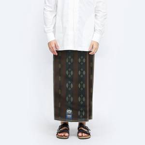 BHS Classic Gold DKA Sarong Lungi Lungi Pants for <b>Men</b> Mercerized Mix Breathable East Java Origin Prayer & Daily Use - Product Image 1