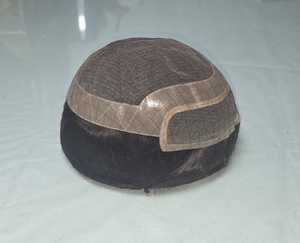 Los Angeles Human Hair <b>Toupee</b> Wig for Men with Indian Remy and Non-Remy Hair Patches - Product Image 4