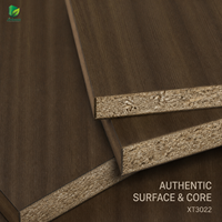 Panneau de particules MFC Jinbase XT3022 Chêne Truffe Fumé 18mm E0 4x8ft Finition de Première Qualité pour la Décoration Intérieure Moderne