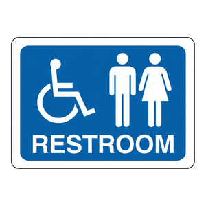Panneau mural Brady pour toilettes, idéal pour les bureaux et les bâtiments publics – Signalétique intérieure - Product Image 2